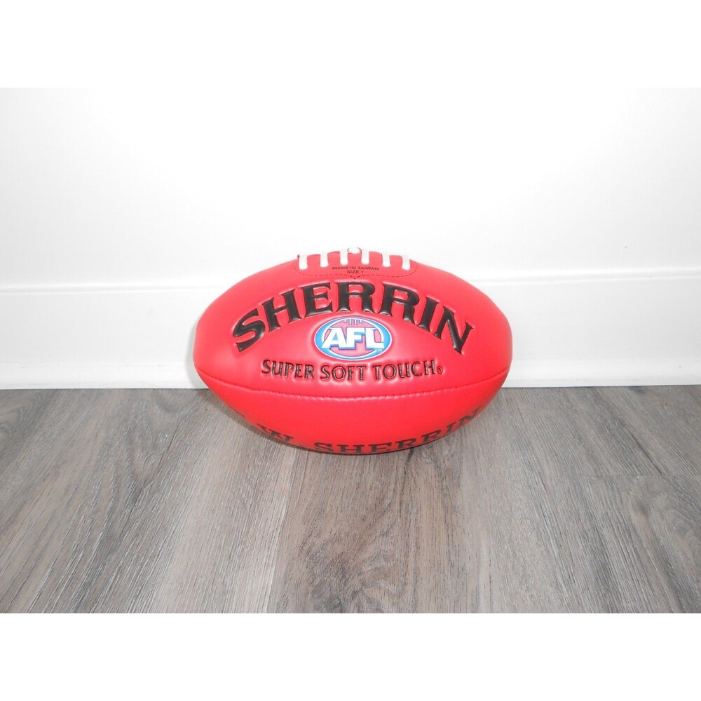 Sherrin AFL Super Soft Touch Football Red Size 1 Australian Rules